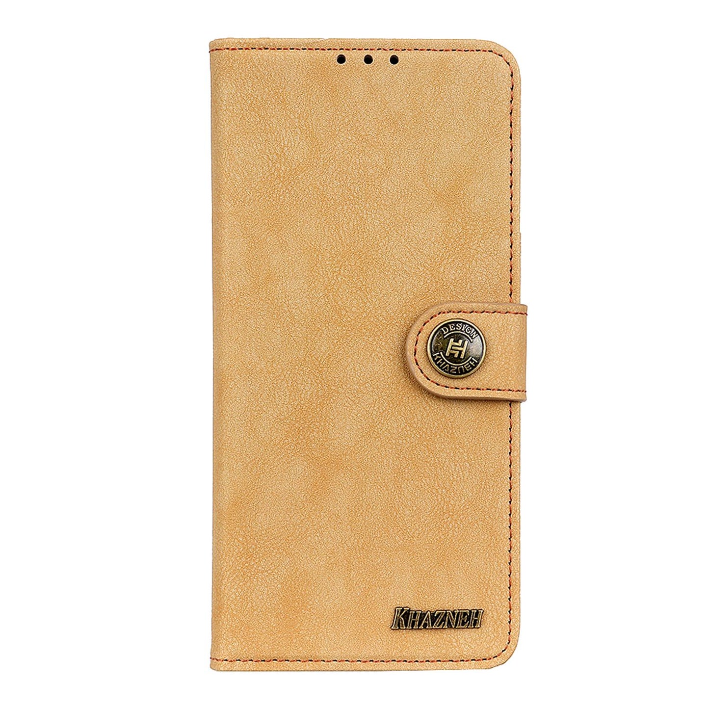 KHAZHEN For Xiaomi Redmi Note 12 Turbo / Poco F5 5G Stitching Retro Phone Case Split Leather Wallet Protective Stand Cover