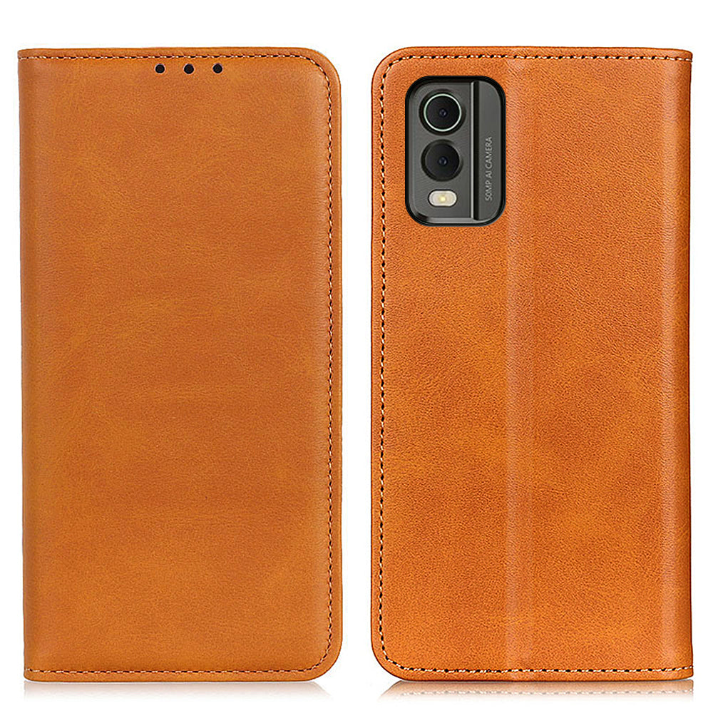 Protective Phone Case for Nokia C32 , Magnetic Auto Closing Split Leather Wallet Stand Phone Cover