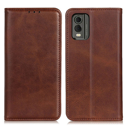 Protective Phone Case for Nokia C32 , Magnetic Auto Closing Split Leather Wallet Stand Phone Cover