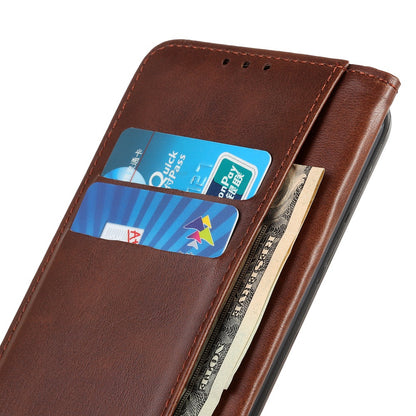 Protective Phone Case for Nokia C32 , Magnetic Auto Closing Split Leather Wallet Stand Phone Cover