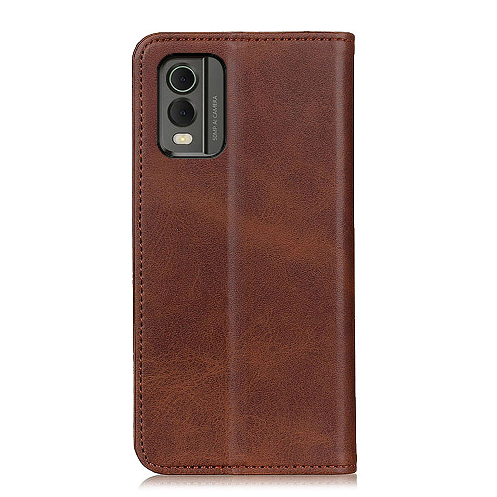 Protective Phone Case for Nokia C32 , Magnetic Auto Closing Split Leather Wallet Stand Phone Cover