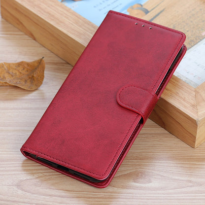 For Nokia C32 Cowhide Texture PU Leather Wallet Mobile Case Drop-proof Stand Phone Cover