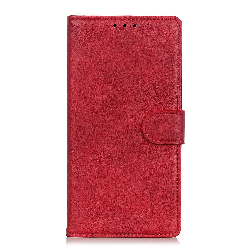For Nokia C32 Cowhide Texture PU Leather Wallet Mobile Case Drop-proof Stand Phone Cover