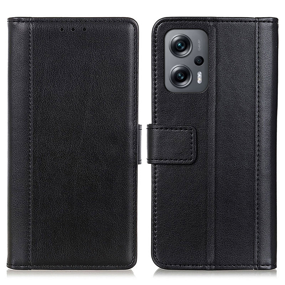 For Xiaomi Redmi Note 12 Turbo / Poco F5 5G Cell Phone Case PU Leather+TPU Wallet Stand Cover
