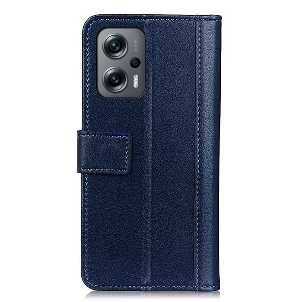 For Xiaomi Redmi Note 12 Turbo / Poco F5 5G Cell Phone Case PU Leather+TPU Wallet Stand Cover