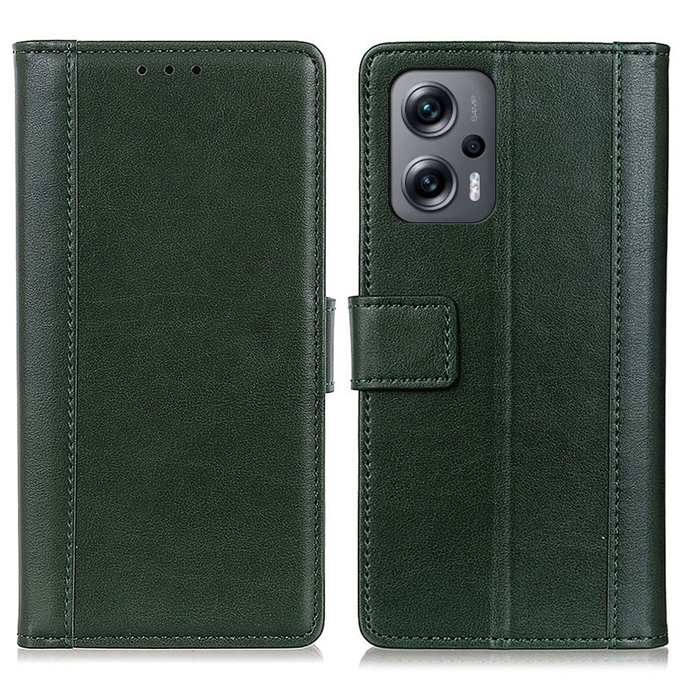 For Xiaomi Redmi Note 12 Turbo / Poco F5 5G Cell Phone Case PU Leather+TPU Wallet Stand Cover