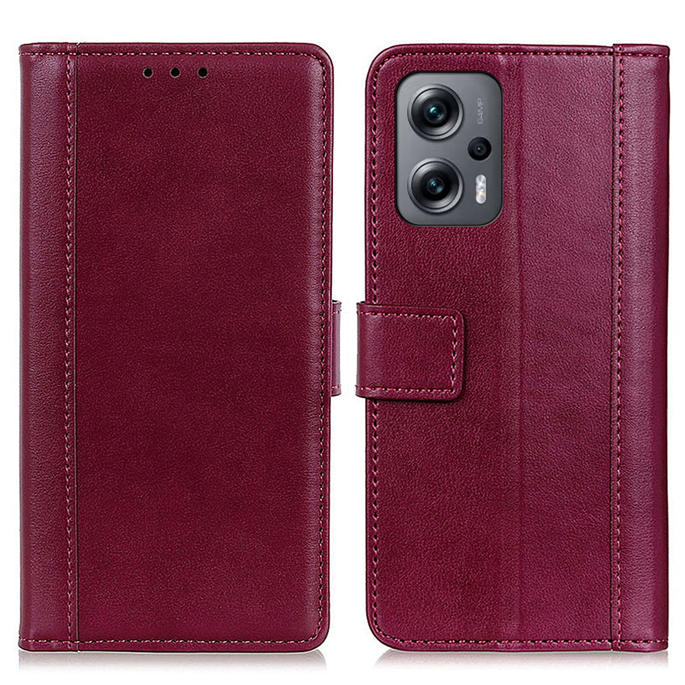 For Xiaomi Redmi Note 12 Turbo / Poco F5 5G Cell Phone Case PU Leather+TPU Wallet Stand Cover