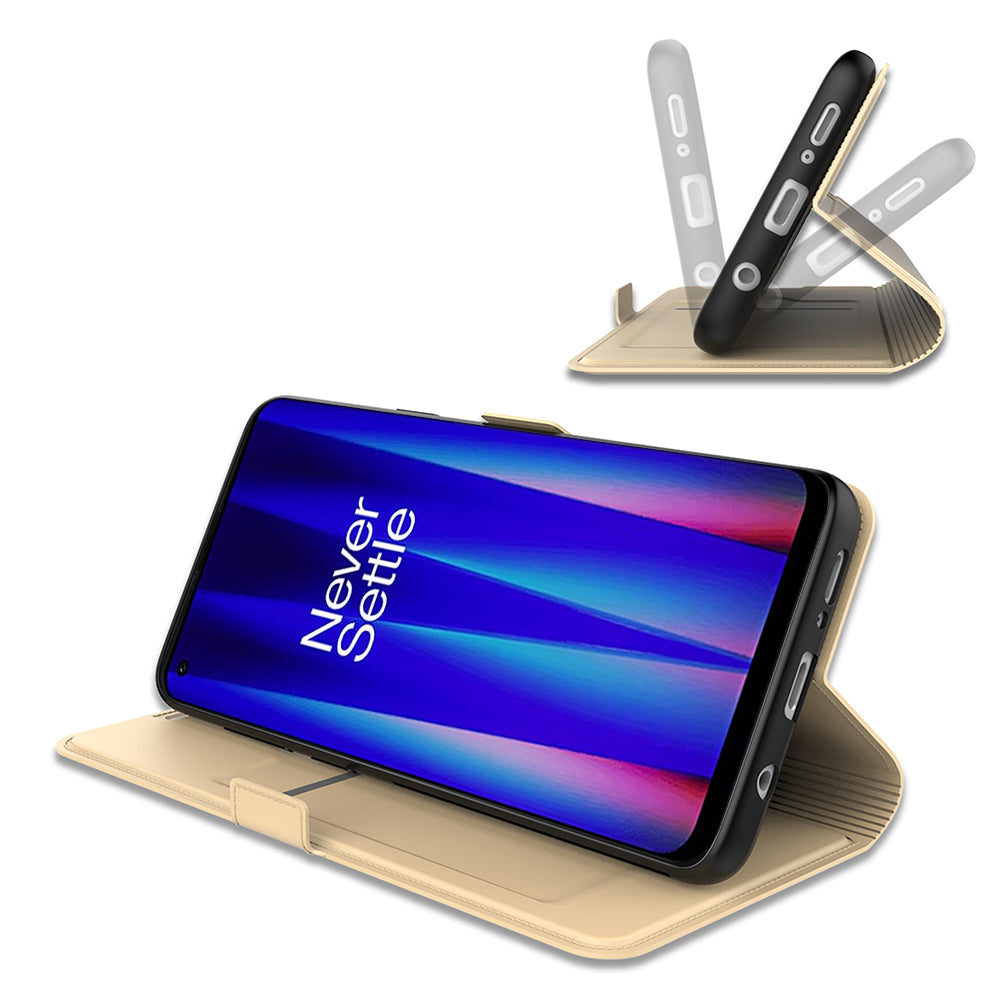 For OnePlus Nord CE 3 Lite 5G / Nord N30 5G PU Leather Card Slot Case Stand Flip Phone Cover