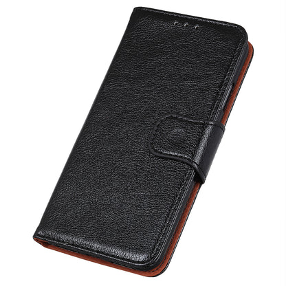 For Nokia C32 Wallet Stand Split Leather Phone Case Nappa Texture Cellphone Protective Cover