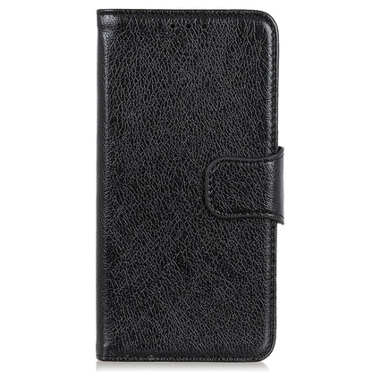 For Nokia C32 Wallet Stand Split Leather Phone Case Nappa Texture Cellphone Protective Cover