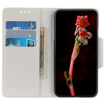 Cowhide Texture Phone Case for Nokia C32 , PU Leather Folio Flip Cover Wallet Stand Protector Shell