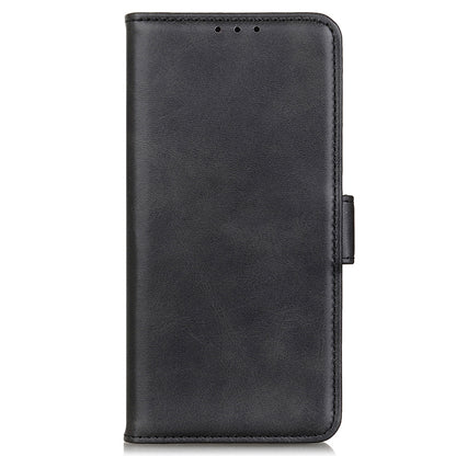 Phone Cover for Nokia C32 Anti-drop Cowhide Texture PU Leather Foldable Stand Wallet Case