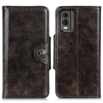 KHAZHEN for Nokia C32 Cell Phone Case PU Leather Wallet Smartphone Cover with Foldable Stand