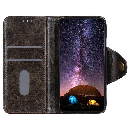 KHAZHEN for Nokia C32 Cell Phone Case PU Leather Wallet Smartphone Cover with Foldable Stand