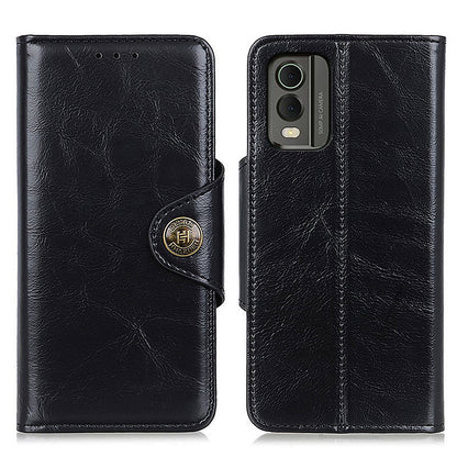 KHAZHEN for Nokia C32 Cell Phone Case PU Leather Wallet Smartphone Cover with Foldable Stand