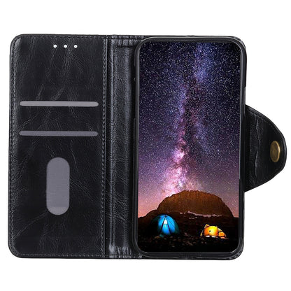 KHAZHEN for Nokia C32 Cell Phone Case PU Leather Wallet Smartphone Cover with Foldable Stand