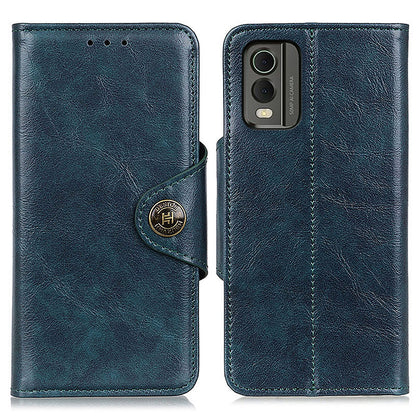 KHAZHEN for Nokia C32 Cell Phone Case PU Leather Wallet Smartphone Cover with Foldable Stand