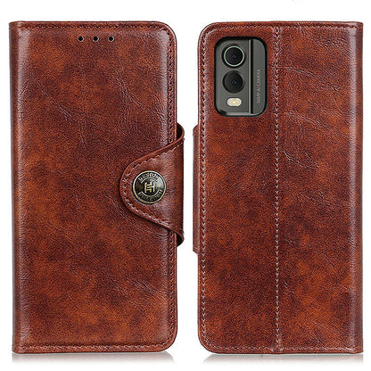 KHAZHEN for Nokia C32 Cell Phone Case PU Leather Wallet Smartphone Cover with Foldable Stand