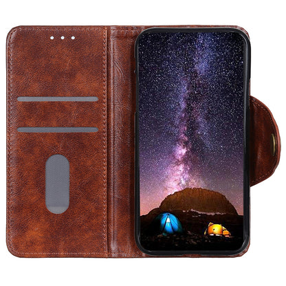 KHAZHEN for Nokia C32 Cell Phone Case PU Leather Wallet Smartphone Cover with Foldable Stand