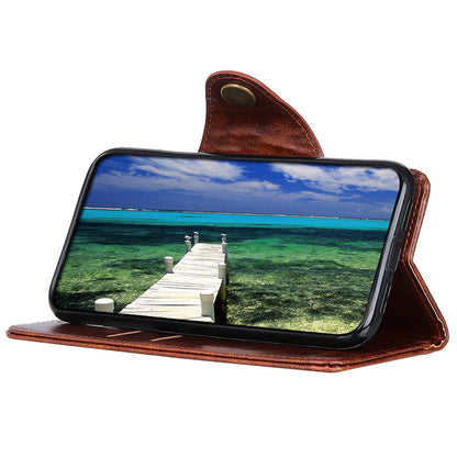 KHAZHEN for Nokia C32 Cell Phone Case PU Leather Wallet Smartphone Cover with Foldable Stand