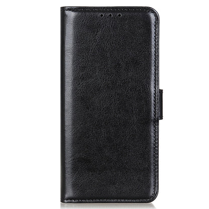 Phone Wallet Case for Nokia C32 Magnetic Clasp Crazy Horse Texture Stand PU Leather Cover