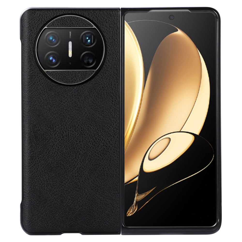 For Huawei Mate X3 5G Litchi Texture Phone Case PU Leather Coated PC Phone Protective Cover