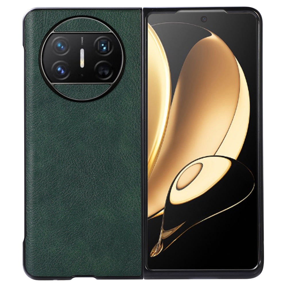 For Huawei Mate X3 5G Litchi Texture Phone Case PU Leather Coated PC Phone Protective Cover