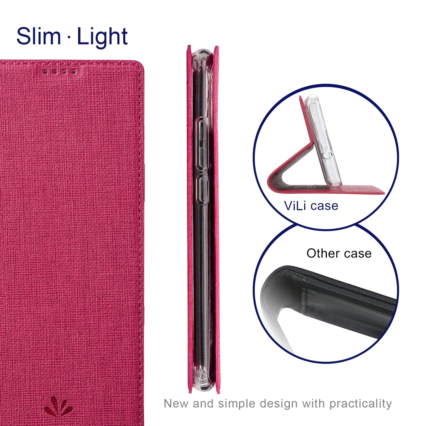 VILI DMX Series for Xiaomi 13 Lite / Civi 2 5G PU Leather Stand Card Slots Phone Case Mobile Phone Cover