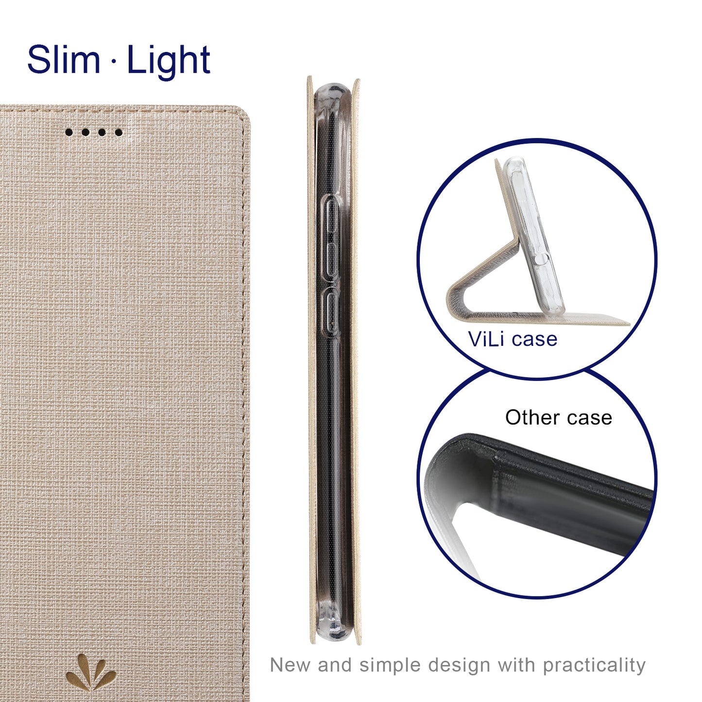 VILI DMX Series for Xiaomi 13 Lite / Civi 2 5G PU Leather Stand Card Slots Phone Case Mobile Phone Cover