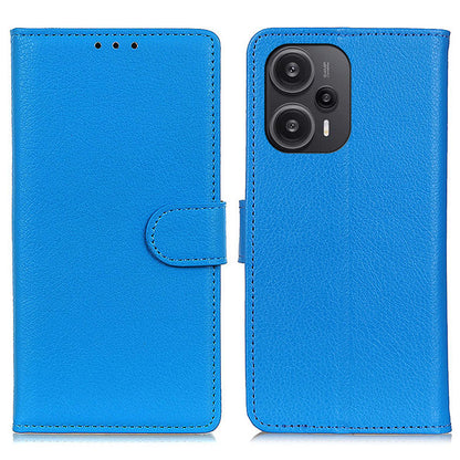 For Xiaomi Redmi Note 12 Turbo / Poco F5 5G Litchi Texture Leather Phone Case Flip Stand Wallet Mobile Cover