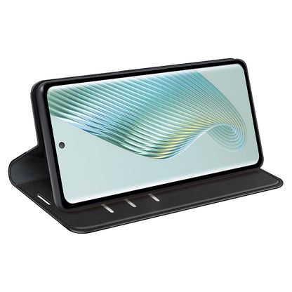 For TCL 40R 5G Skin-touch Leather Wallet Phone Case Magnetic Flip Stand Drop-proof Cover