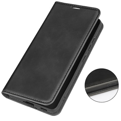 For TCL 40R 5G Skin-touch Leather Wallet Phone Case Magnetic Flip Stand Drop-proof Cover