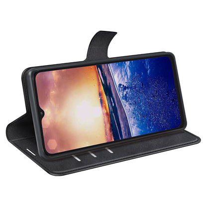 For TCL 40R 5G PU Leather Wallet Calf Texture Square Clasp Stand Phone Case Protective Shell