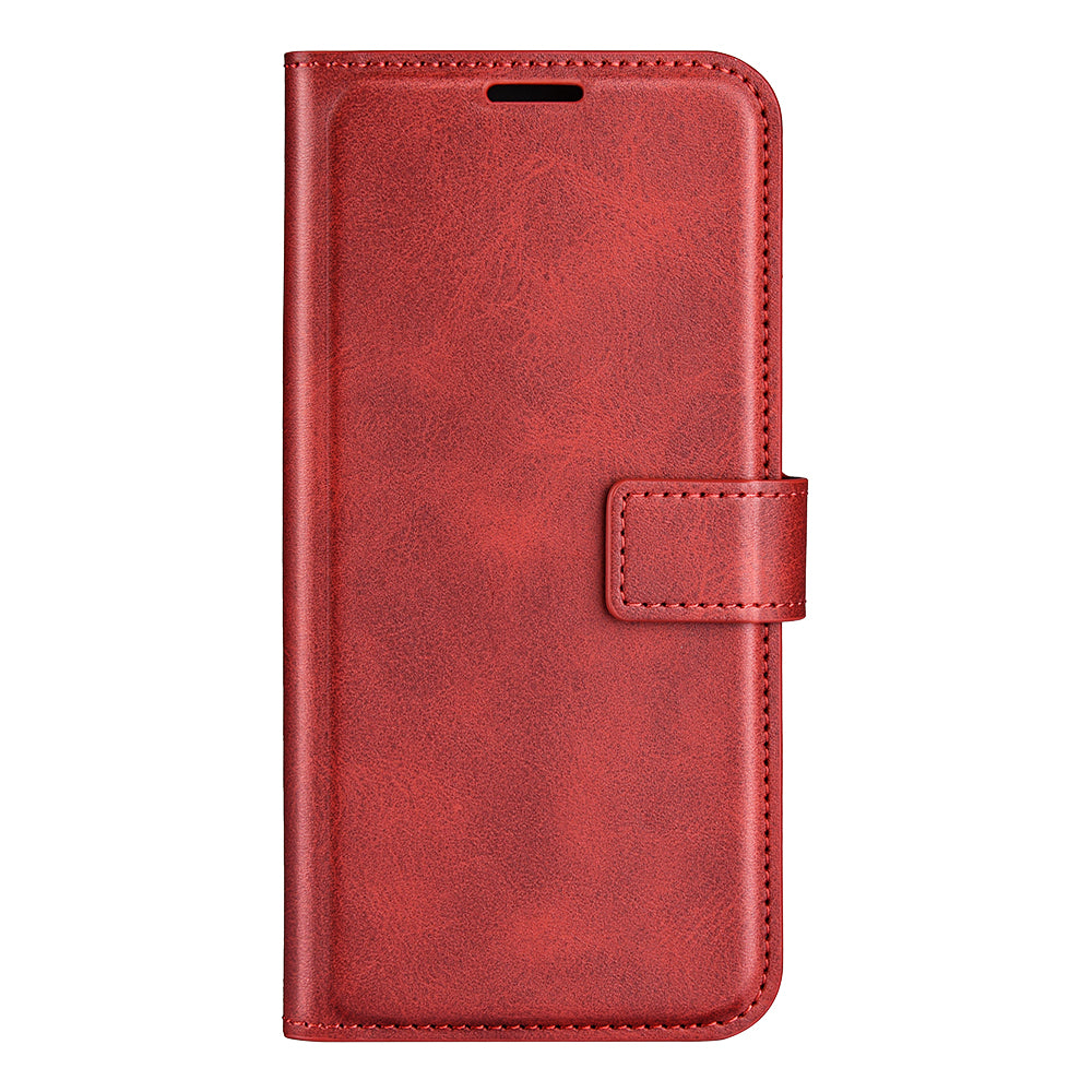For TCL 40R 5G PU Leather Wallet Calf Texture Square Clasp Stand Phone Case Protective Shell