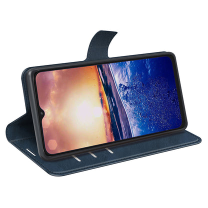 For TCL 40R 5G PU Leather Wallet Calf Texture Square Clasp Stand Phone Case Protective Shell