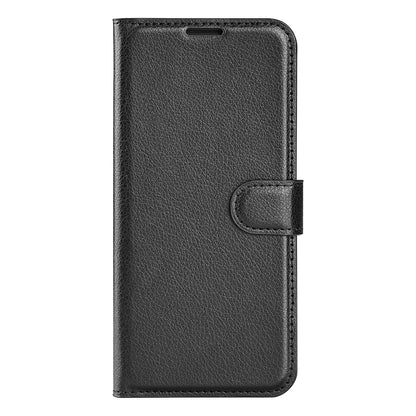 PU Leather Phone Case for TCL 40R 5G , Dustproof Litchi Texture Phone Shell Wallet Stand Flip Cover