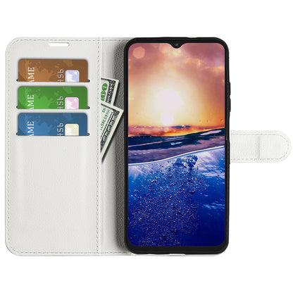 PU Leather Phone Case for TCL 40R 5G , Dustproof Litchi Texture Phone Shell Wallet Stand Flip Cover