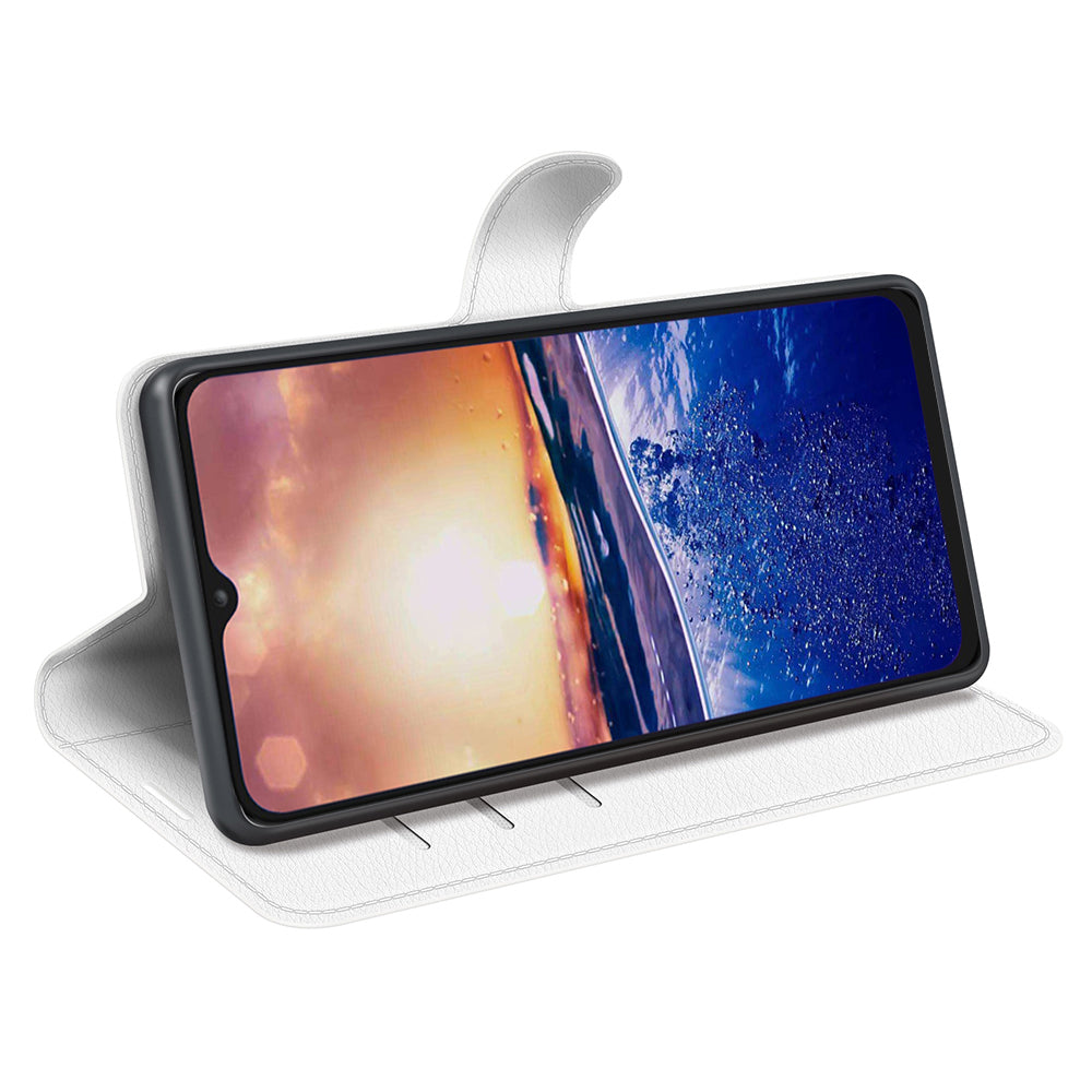 PU Leather Phone Case for TCL 40R 5G , Dustproof Litchi Texture Phone Shell Wallet Stand Flip Cover