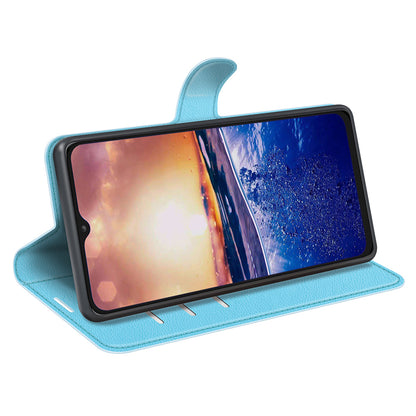 PU Leather Phone Case for TCL 40R 5G , Dustproof Litchi Texture Phone Shell Wallet Stand Flip Cover