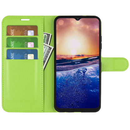 PU Leather Phone Case for TCL 40R 5G , Dustproof Litchi Texture Phone Shell Wallet Stand Flip Cover
