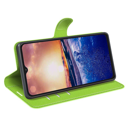 PU Leather Phone Case for TCL 40R 5G , Dustproof Litchi Texture Phone Shell Wallet Stand Flip Cover