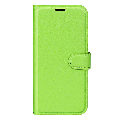 PU Leather Phone Case for TCL 40R 5G , Dustproof Litchi Texture Phone Shell Wallet Stand Flip Cover
