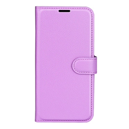 PU Leather Phone Case for TCL 40R 5G , Dustproof Litchi Texture Phone Shell Wallet Stand Flip Cover