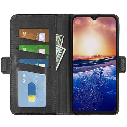 For TCL 40R 5G Anti-Scratch PU Leather Wallet Phone Case Calf Texture Anti-drop Stand Cover