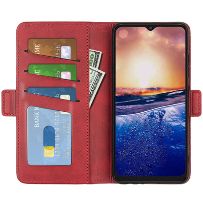 For TCL 40R 5G Anti-Scratch PU Leather Wallet Phone Case Calf Texture Anti-drop Stand Cover