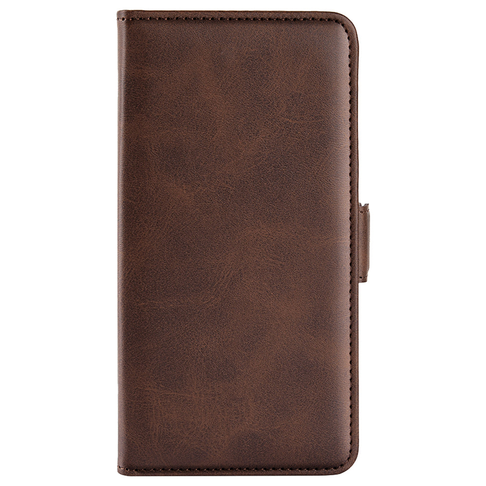 For TCL 40R 5G Anti-Scratch PU Leather Wallet Phone Case Calf Texture Anti-drop Stand Cover