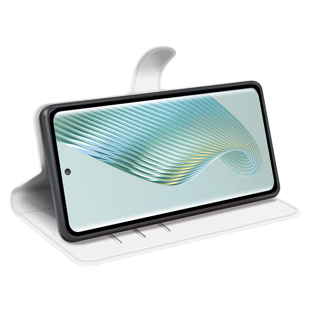 PU Leather Phone Case for Honor Magic5 Dustproof Litchi Texture Phone Shell Wallet Stand Flip Cover