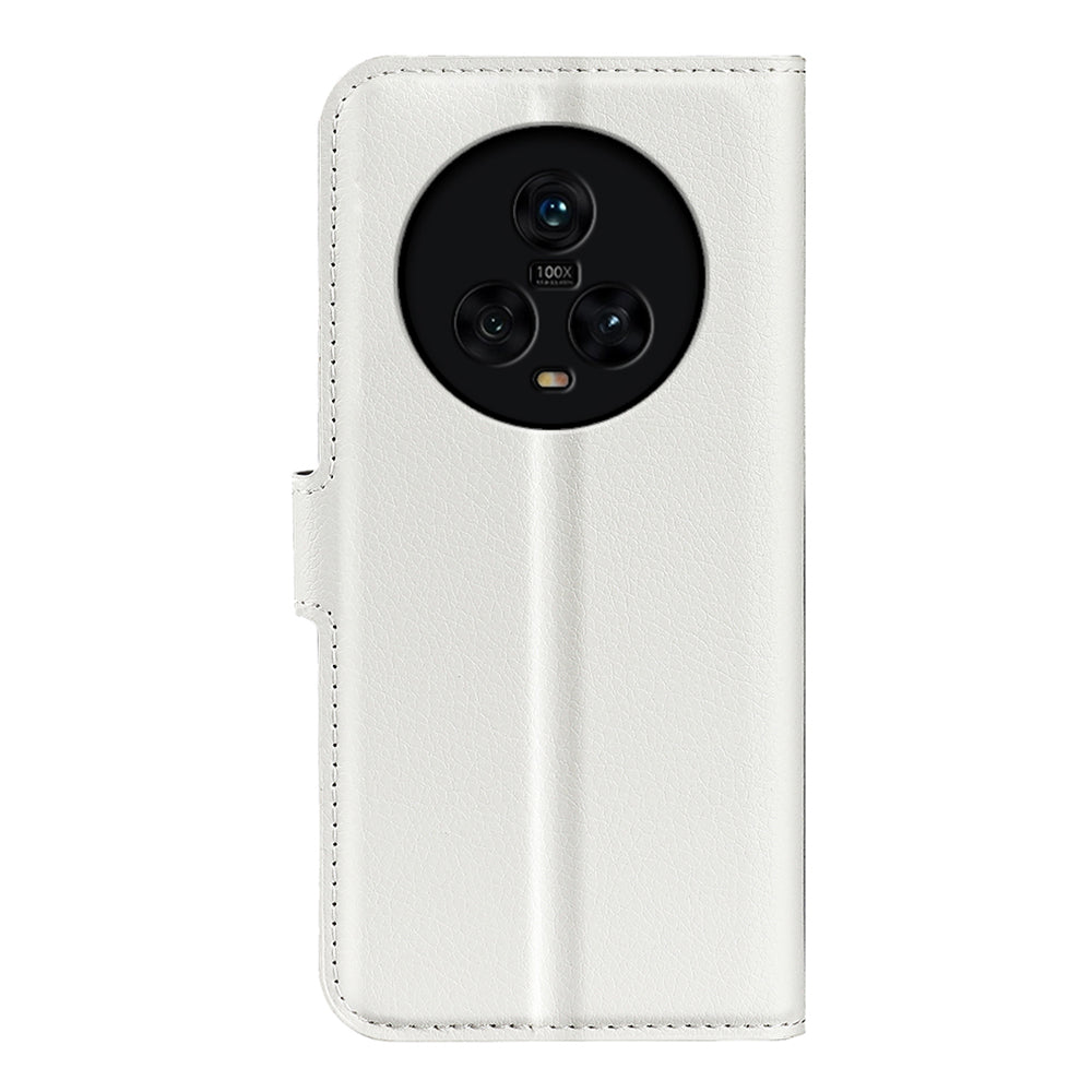 PU Leather Phone Case for Honor Magic5 Dustproof Litchi Texture Phone Shell Wallet Stand Flip Cover