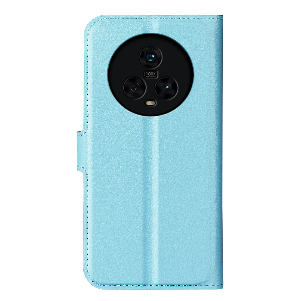 PU Leather Phone Case for Honor Magic5 Dustproof Litchi Texture Phone Shell Wallet Stand Flip Cover