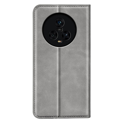 For Honor Magic5 Skin-Touch Leather Wallet Phone Case Magnetic Flip Stand Drop-Proof Cover